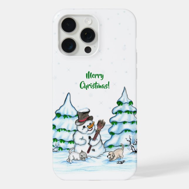 Feliz Natal! Neve com Cat e Puppy (Verso)