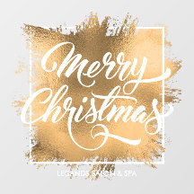 Feliz Natal no Dourado Compro Faux Foil