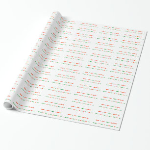Feliz Natal no papel de embrulho do código Morse