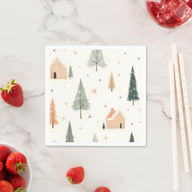 Feliz Natal! Os guardanapos de Natal. (Insitu)