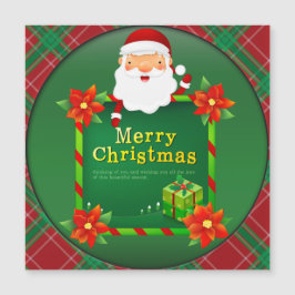 Feliz Natal Papais noeis Tartan Xadrez