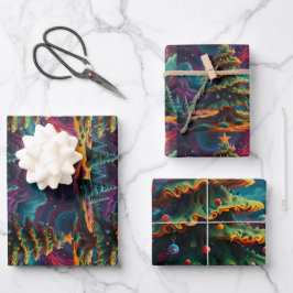 Feliz Natal - Papel de embrulho festivo