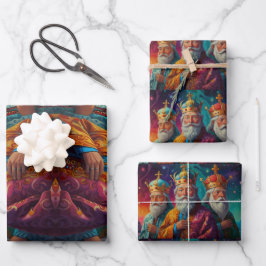 Feliz Natal - Papel de embrulho festivo