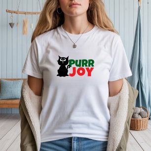 Feliz Natal para mães felinas Camiseta vermelha en