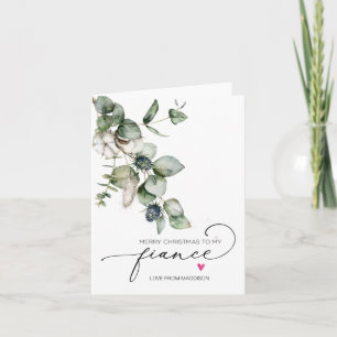 Feliz Natal para o Fiancé do Cartão Namorada