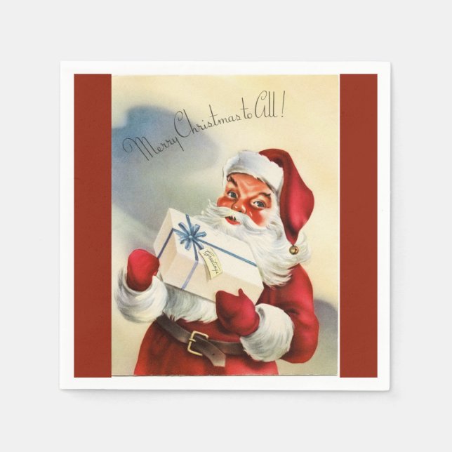 Feliz Natal para Todos Guardanapo de Papel do Papa (Frente)