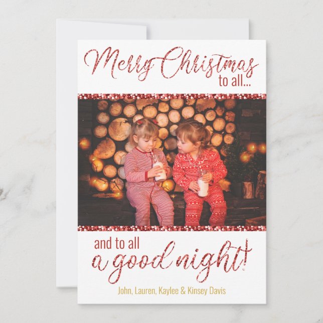 Feliz Natal para todos os Cartões com fotos (Frente)