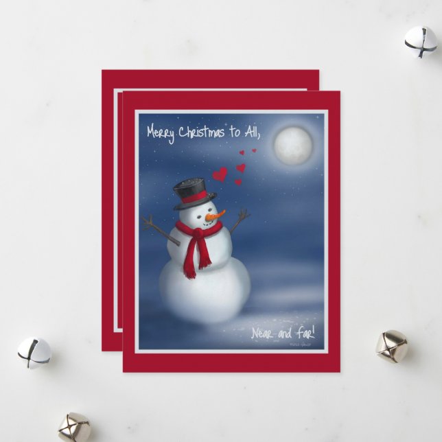 Feliz Natal para Todos, Perto e Longe! Cartão de F (Frente/Verso In Situ)