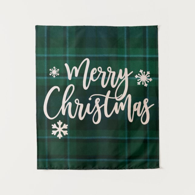 Feliz Natal Pequeno Tapeçaria (Frente)