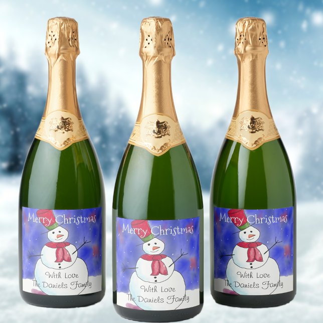 Feliz Natal Personalizado Snowman (Criador carregado)