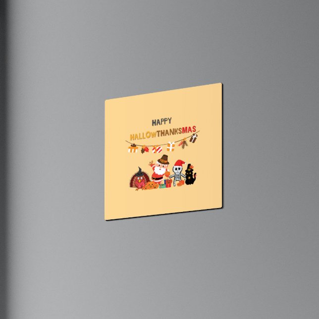 Feliz Natal! Placa magnética sazonal (Criador carregado)