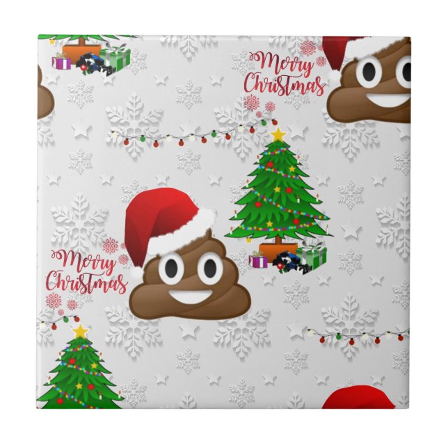 feliz natal poo emoji (Frente)