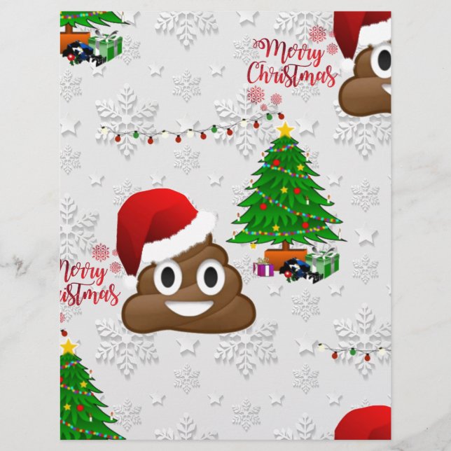 feliz natal poo emoji (Frente)