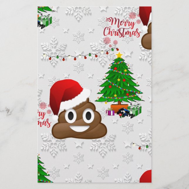 feliz natal poo emoji (Frente)