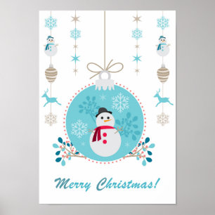 Feliz Natal - poster moderno do Natal