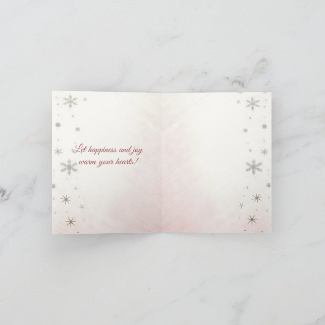 Feliz Natal! presentes de Natal,С cartão de natal. (Interior)