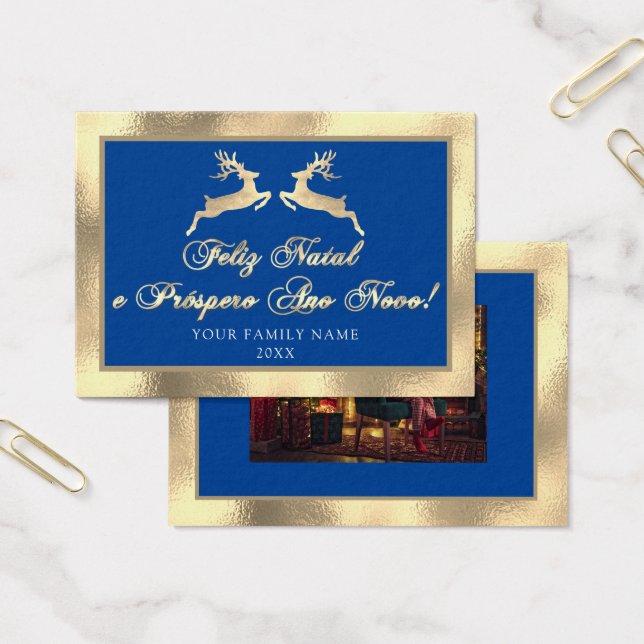 Feliz Natal Próspero Anno Nuovo Fotografia Quadro  (Escritótio)