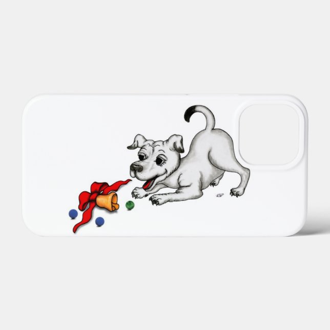Feliz Natal! Puppy com Bell e Ball (Verso (horizontal))