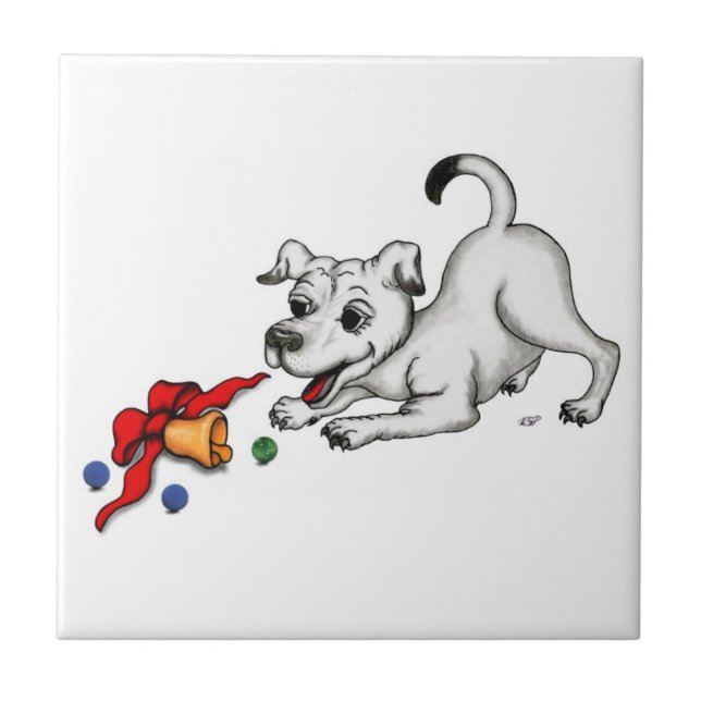Feliz Natal! Puppy com Bell e Ball (Frente)