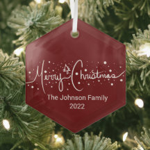 Feliz Natal Que Ordena Snowflakes Metal Ou