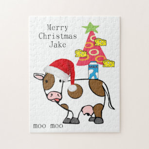 Feliz Natal Quebra-cabeça de Natal Queijo de Vaca