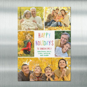 Feliz Natal Rainbow Family Foto Collage Magnet