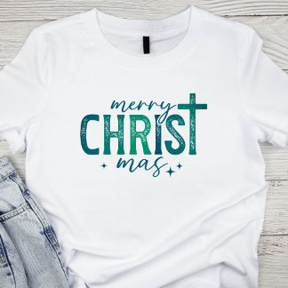 Feliz Natal Religioso Cristão Bold Verde