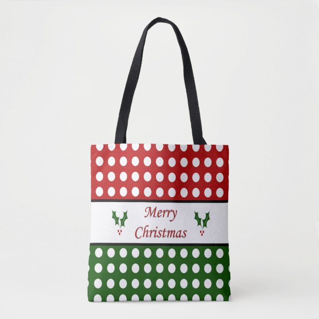 Feliz Natal - Saco de Tote de Natal (Frente)
