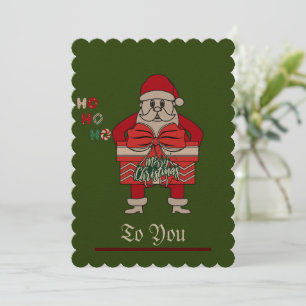 Feliz Natal Santa Cartões de natal de Natal