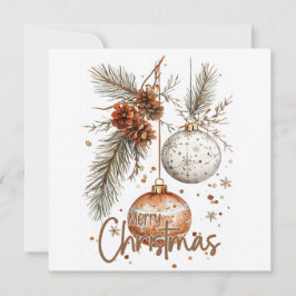 Feliz Natal Saudação Rústica