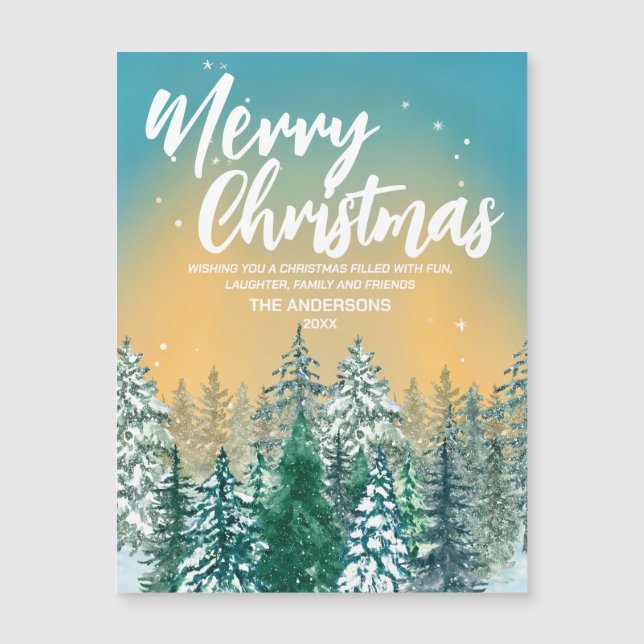 Feliz natal Simple Modern White script feriado (Frente)