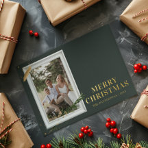 Feliz Natal Simples Fotografia Elegante Moderna
