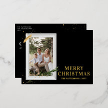 Feliz Natal Simples Fotografia Elegante Moderna