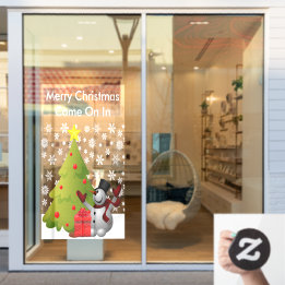 Feliz Natal Snowman Tree Storefront ou Home LG