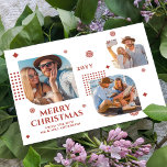 Feliz Natal Sr. e Sra. 3 Foto Collage Modern<br><div class="desc">Feliz Natal Sr & Sra. 3 Photo Collage Trendy Modern Christmas Cards apresenta uma coleção de fotos de três de suas fotos favoritas com o texto "Feliz Natal do novo Sr & Sra." em um roteiro elegante. Personalize editando o texto nas caixas de texto fornecidas. Perfeito para o Natal enviar...</div>