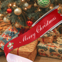 Feliz Natal Texto com Rotulo de Papai Noel Festivo