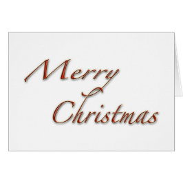 Feliz Natal - Texto Vermelho sobre o Cartão de Sau