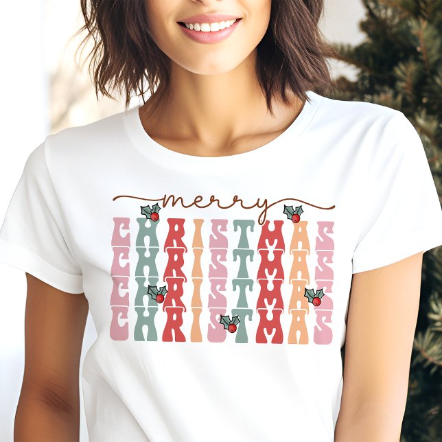 Feliz Natal Tipografia Retro Feriado (Criador carregado)