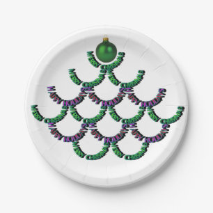 Feliz Natal Verde e Pratos Felizes anos novos