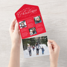 Feliz Natal Vermelho atualização da família tripli