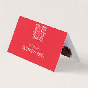 Feliz Natal Vermelho Folhagem Sua Dentro de Texto 