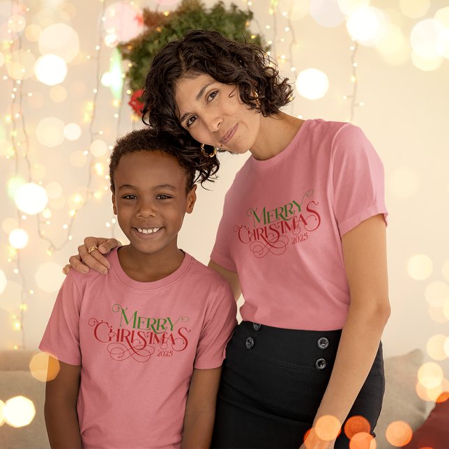 Feliz Natal Vermelho Verde Festivo Tipografia Fest (Criador carregado)