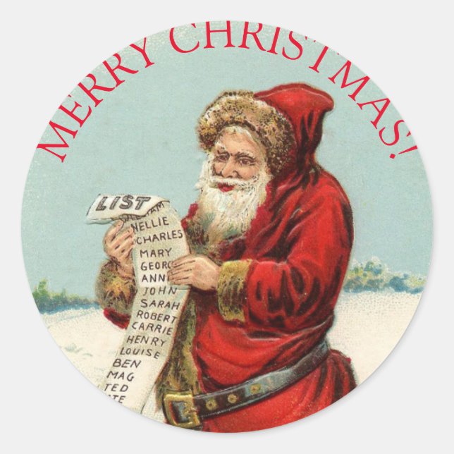 FELIZ NATAL VINTE E CINCO Adesivo Redondo Clássico (Frente)