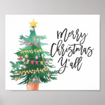 Feliz Natal Y, Poster de Árvore de Natal