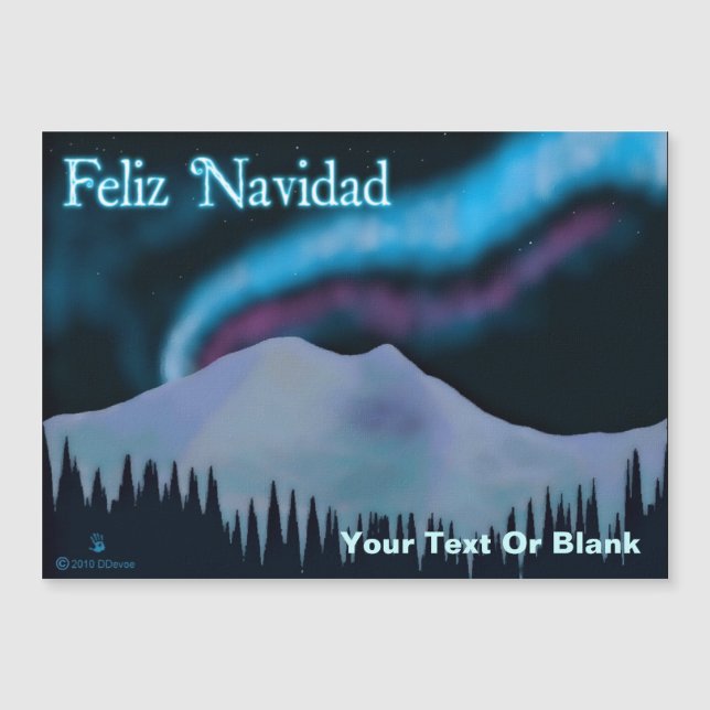 Feliz Navidad - Azul Aurora (Frente)