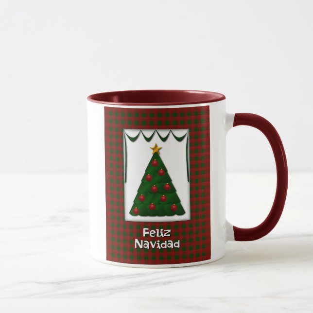 Feliz Navidad - caneca - Feliz Natal (Direita)