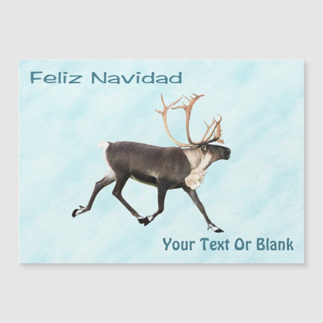 Feliz Navidad - Cariou (Reindeer) Na Neve (Frente)