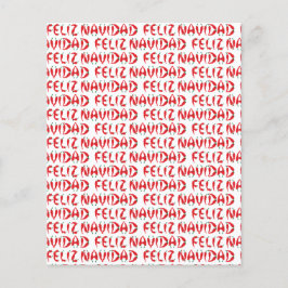 Feliz Navidad Red Chile Pepper Scrapbook Paper