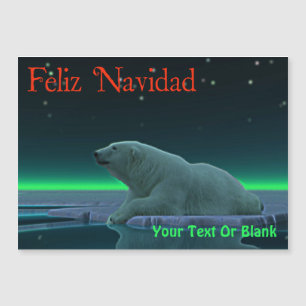 Feliz Navidad - Urso Polar de Borda do Gelo