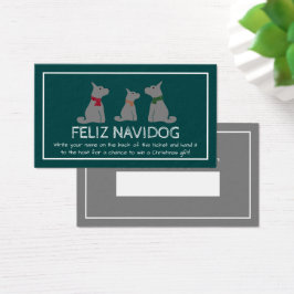 Feliz Navidog, Bilhete de Raffle de Natal espanhol